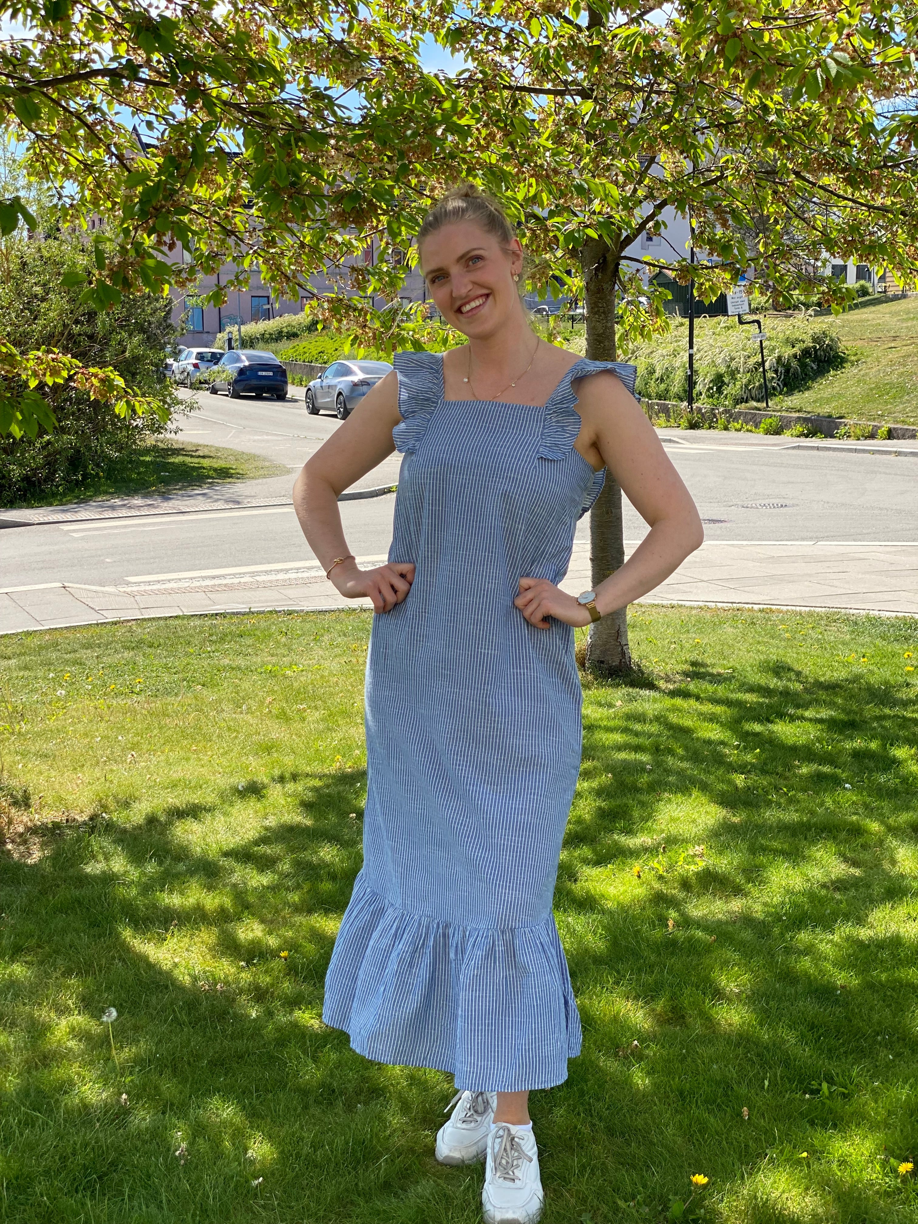 PCAPIA Long Dress - Nautical Blue